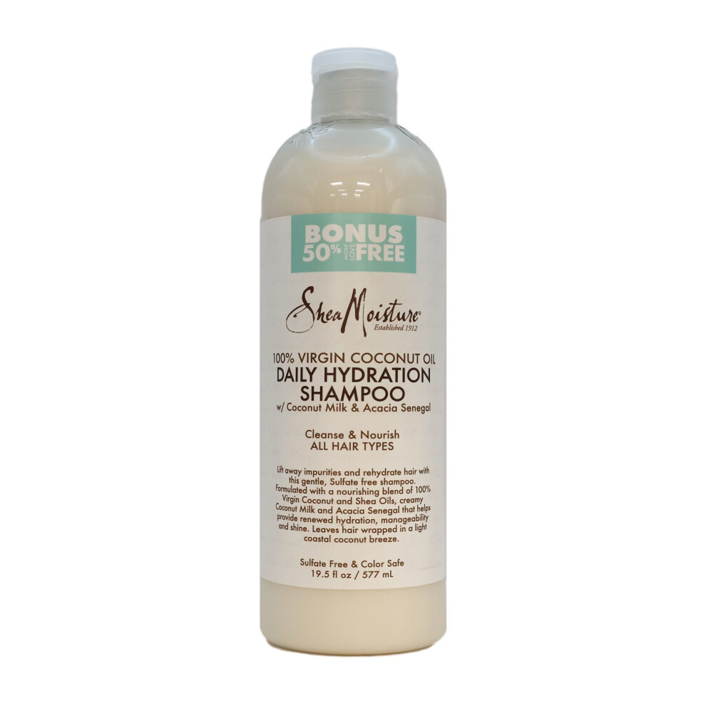 Shea Moisture 100% Virgin Coconut Oil Shampoo 19.5oz