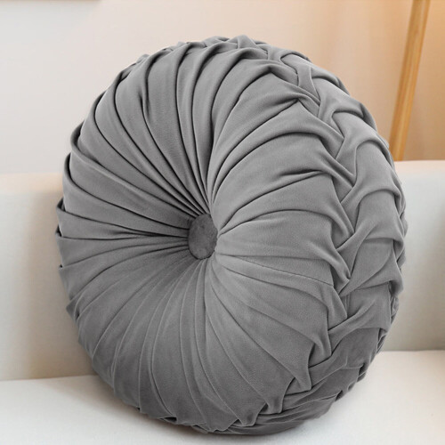 Living And Home (45cm) Velvet Round Pumpkin Pillow Cushion