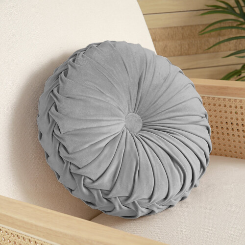 Living And Home (45cm) Velvet Round Pumpkin Pillow Cushion 2