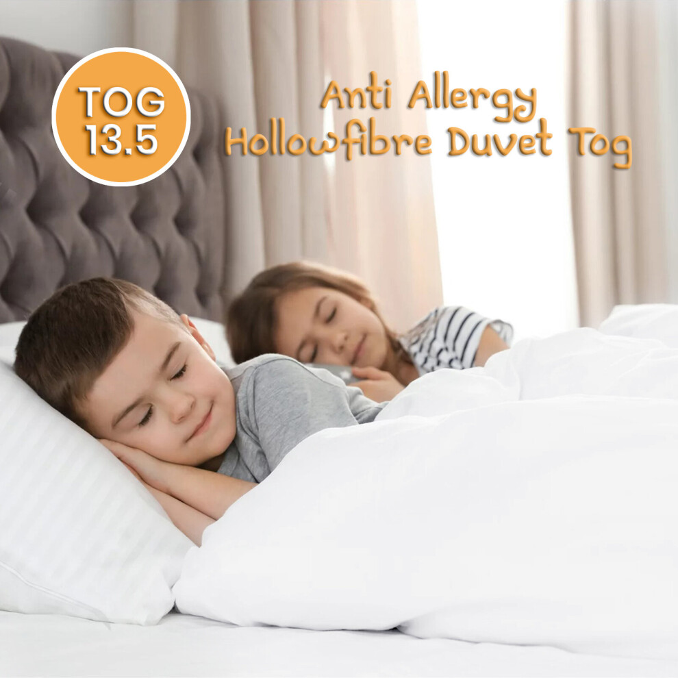 (Single Duvet Tog) Luxury Duvet Soft Warm 13.5 Tog Single Double King