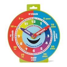 Morgan's Direct Early Learning Education Clock Moveable Hands Smiley Face Magnetic. - Easy to use and to learn for young children as well as durable