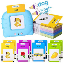 Talking Flash Cards Early Educational Toys for 3 4 5 6 Year Old Baby Boys Girls, Preschool Learning Reading Machine with 224 Words, Montessori