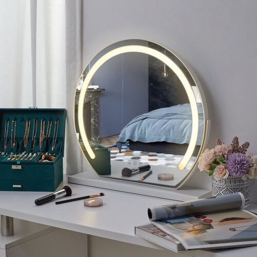 Living And Home Hollywood LED Vanity Mirror Dimmable Light Dressing Table Make Up Mirror 1