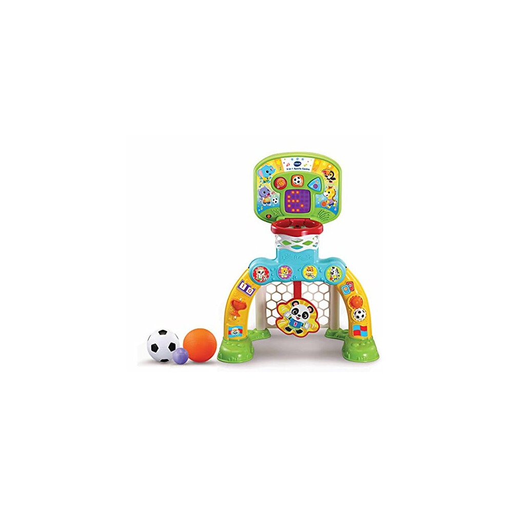 VTech 3-in-1 Sports Centre, Baby Interactive Toy with Colours and Sounds, Learning with Role-Play, Suitable for Baby Boys & Girls from 12 to 36 Months