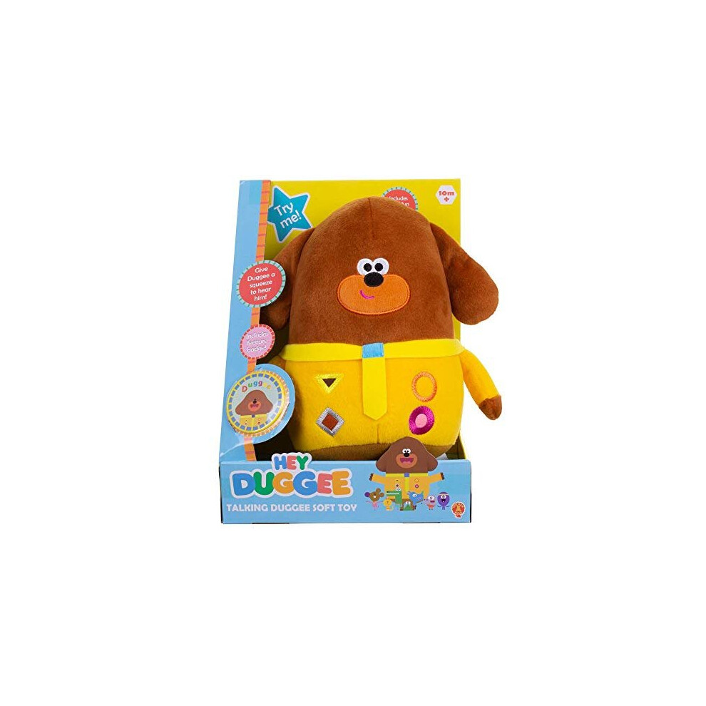 Hey Duggee Teddy Bear. Cute, squishy, plush toy. Talking Toys. Perfect toddler toys.