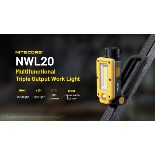 Nitecore NWL20 USB Charge 600 Lumens LED Work Light 1