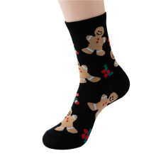 (Gingerbread & Candy Cane) Christmas Festive Socks Unisex Novelty Gingerbread