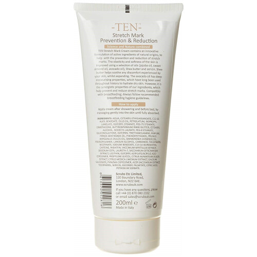 Ten Stretch Mark Cream, double action : Prévention et réduction, 200 ml 2