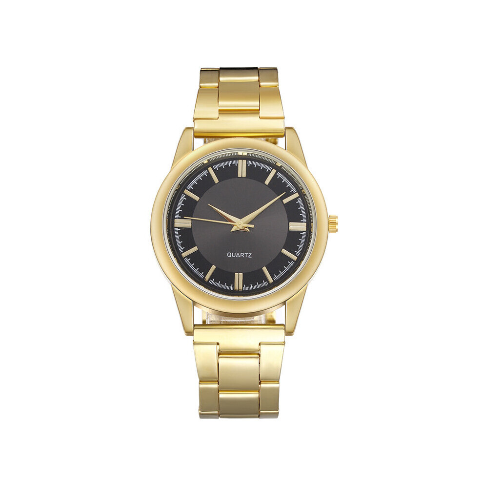 (StyleA) Unisex Watches Steel Strap Quartz Watch Business Fashionable Gifts Decorative