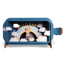 Message In A Bottle Hello Baby Rainbow New Baby Greeting Card By Alljoy Cards