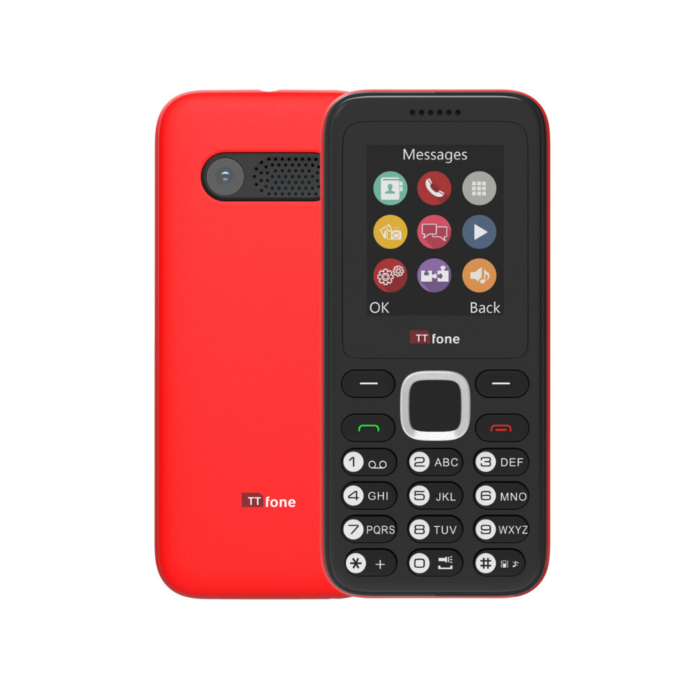 (Red, EE) TTfone TT150 Dual SIM|USB Cable