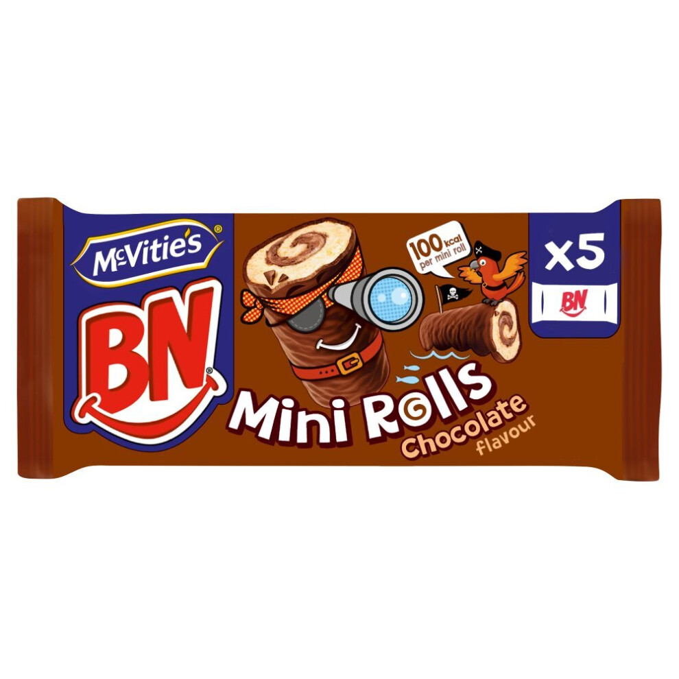 McVitie's BN Chocolate Mini Rolls Cake Bars Multipack109g(pack of 12 )