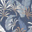 Arthouse Arthouse Selago Blue Leaf Wallpaper Metallic Bronze Effect Modern Paste The Wall 1