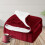 (Single: 130X150 cm) Warm Sherpa Blanket Reversible Red Bed Throw Sofa Mink 1