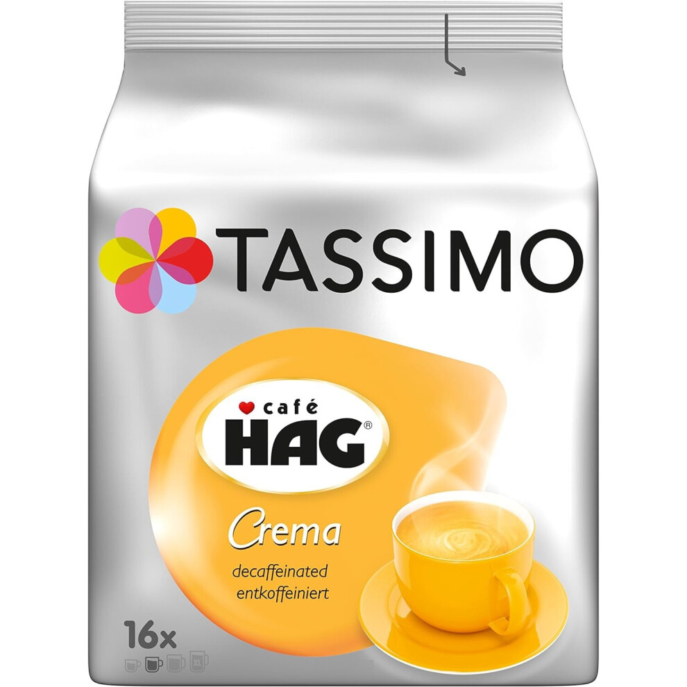 Tassimo CafÃ© HAG Crema Decaffeinated Caffeine Free104g ( pack of 1 )