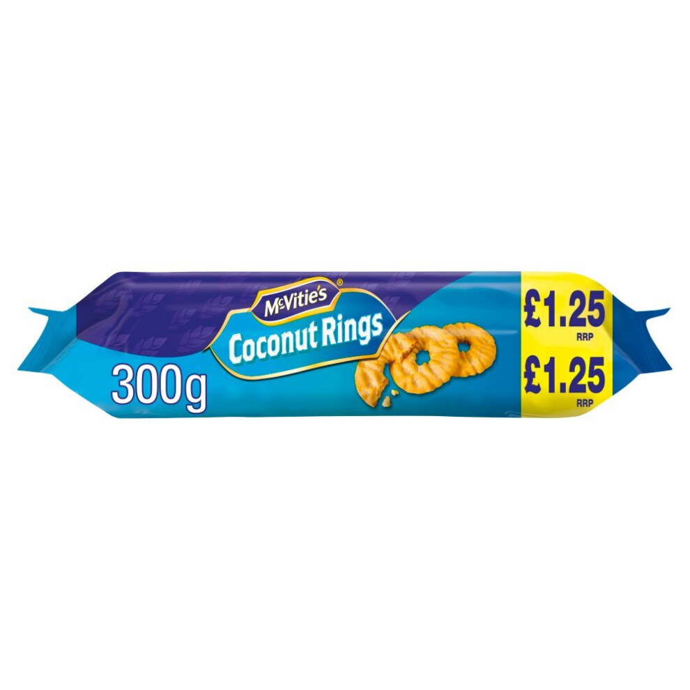 Mcvities Mcvitie's Coconut Rings 300G ( Pack Of 12 )