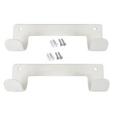 2Pack Ironing Board Hanger,Wall Mounted for Laundry Rooms (White)