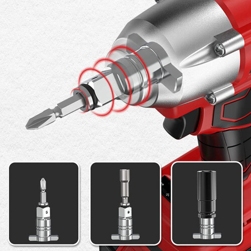 Compatible Impact Driver Assembly in Drill Head Housing 2
