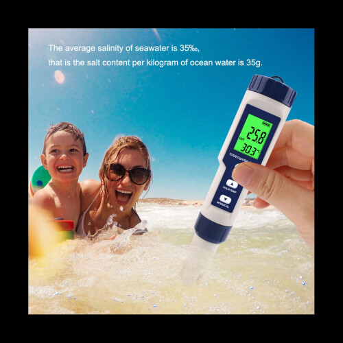 Digital Water Quality Tester TDS/EC/PH/Salinity/Temperature Meter 1