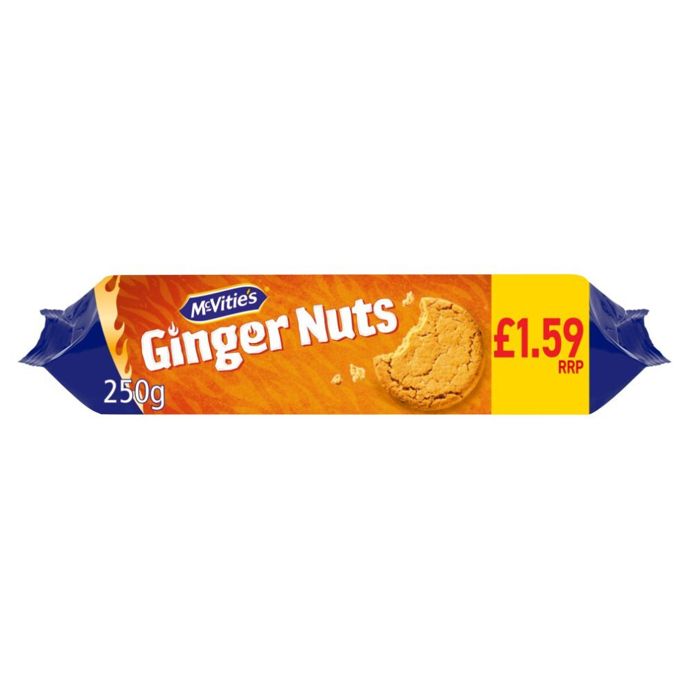 Mcvities Mcvitie's Ginger Nuts 250G ( Pack Of 12 )
