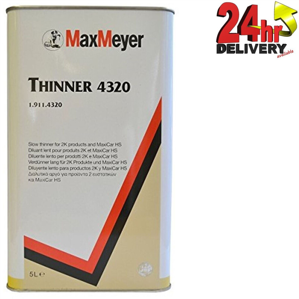Max Meyer 1.911.4320/E5 2K Universal Slow Thinner - Mix Up To 10% - 5 Litre Can 3871186753236