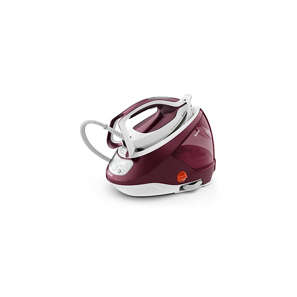 Tefal High Pressure Steam Generator Iron, Pro Express Protect, white & Burgundy, GV9220