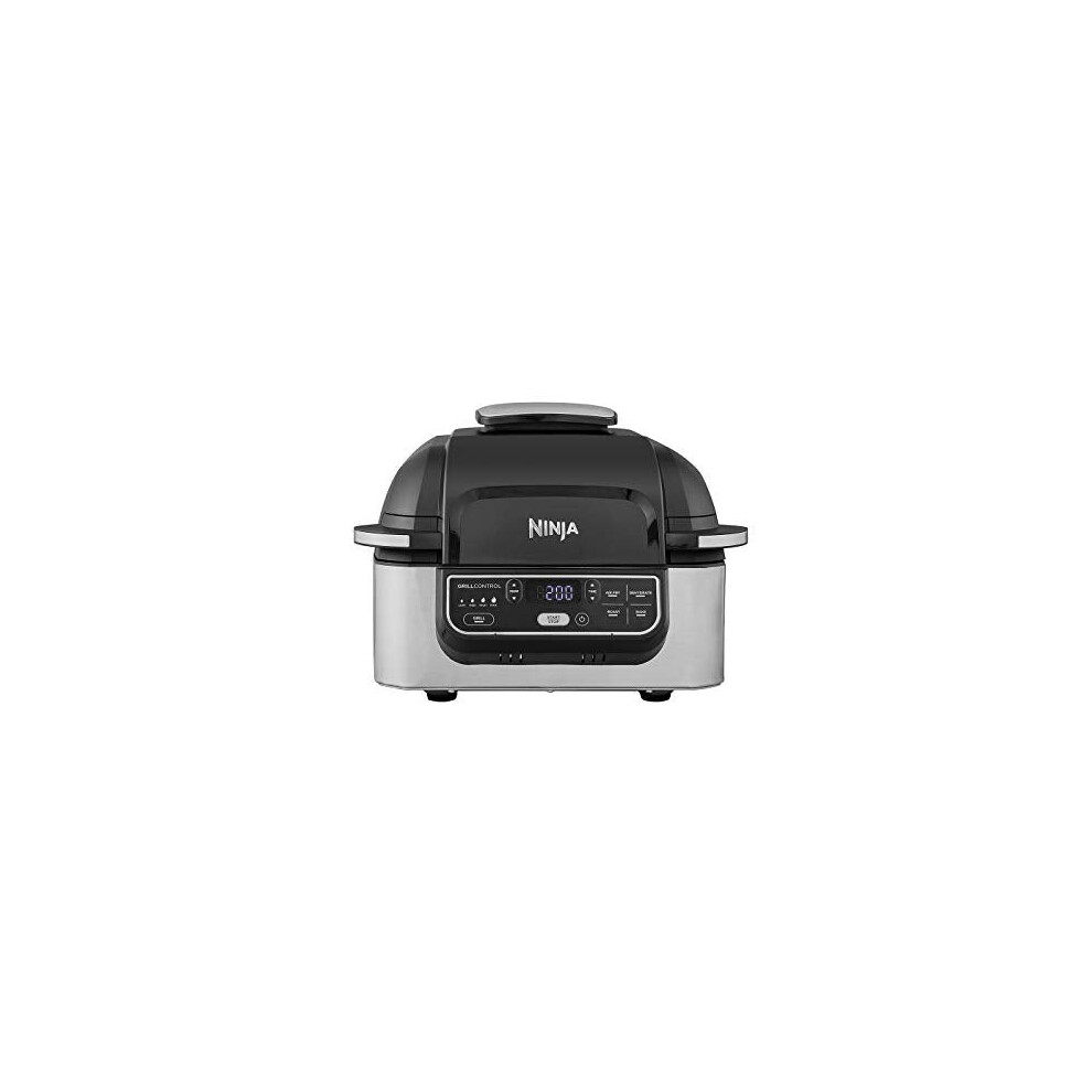 Ninja Foodi Health Grill and Air Fryer [AG301UK] 5.7 Litres, Brushed Steel and Black