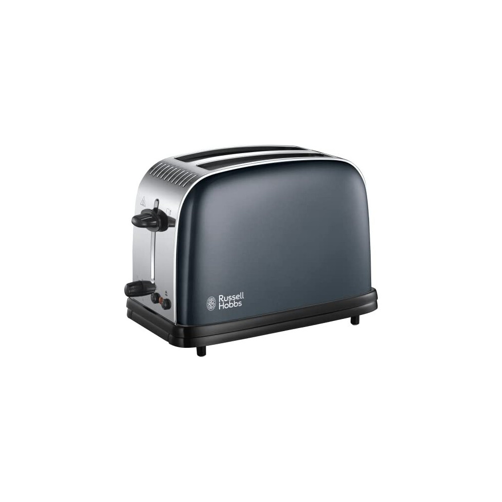 Russell Hobbs 23332 Stainless Steel 2 Slice Toaster, Grey