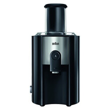 Braun J500 Spin Juicer extractor for whole fruit, citrus & vegetables 900 Watt, 2 speeds, 1.25L foam seperating jug, Black