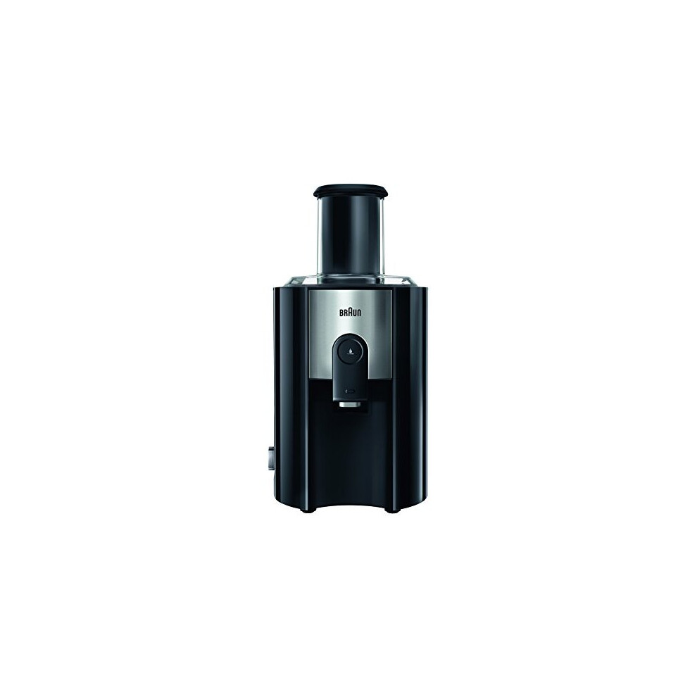 Braun J500 Spin Juicer extractor for whole fruit, citrus & vegetables 900 Watt, 2 speeds, 1.25L foam seperating jug, Black
