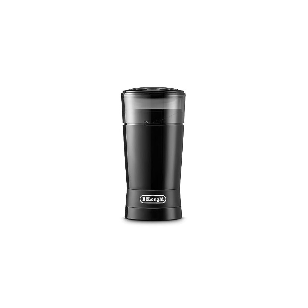 De'Longhi KG200 Electric Coffee Grinder, Stainless Steel Blade, 90g Coffee Bean Capacity, Black