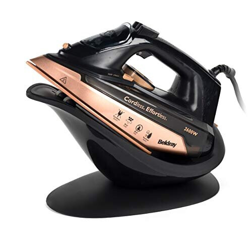 BeldrayBEL0747NRG2In1CordlessHandheldSteamIron,Large300mlWaterTank,SelfCleaningIron,Anti-Drip&CalcFunctionToPreventLimescale