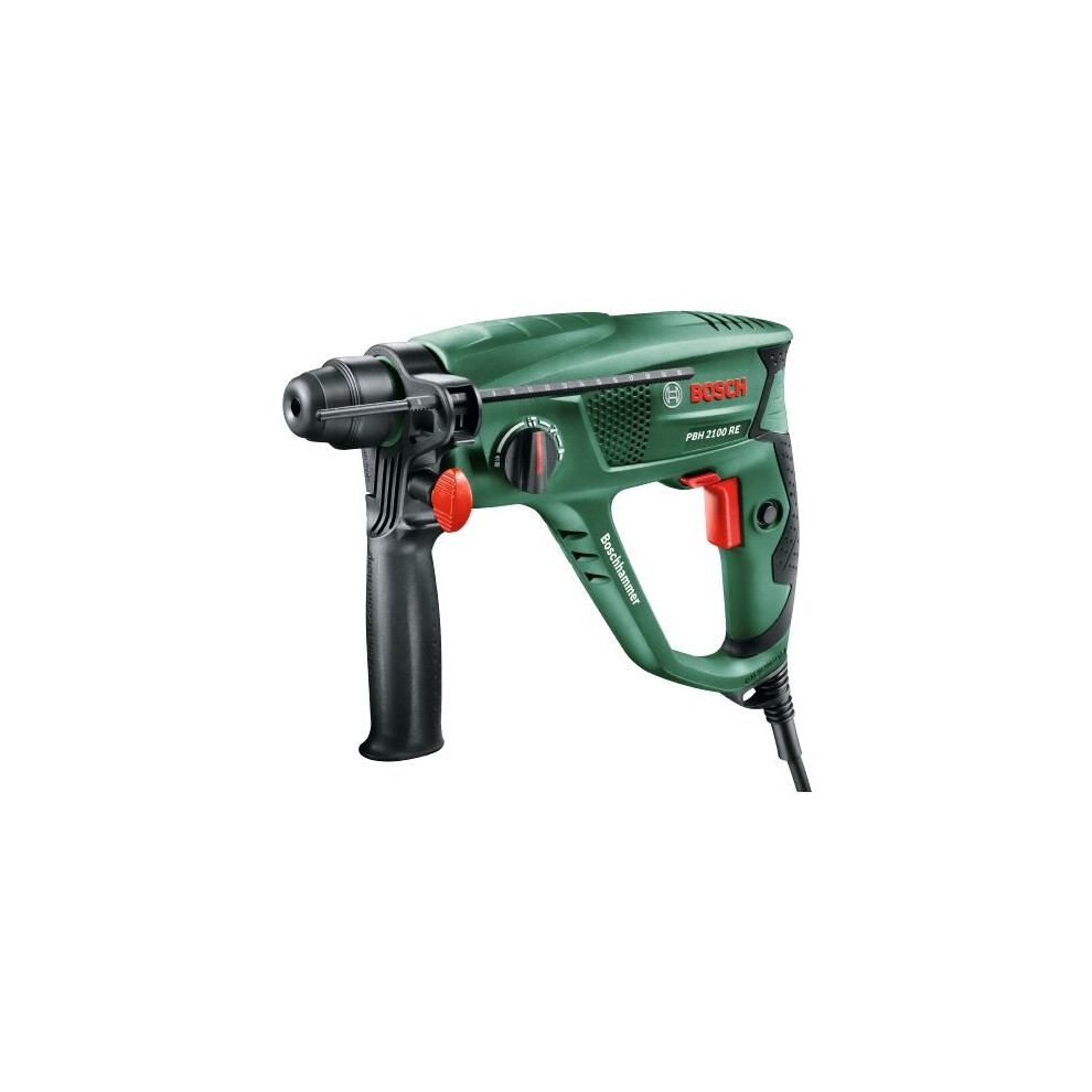 Bosch Rotary Hammer PBH 2100 RE (550 W; SDS Plus Chuck for Fast, Keyless Accessory Changes; in Carrying Case)