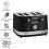 Morphy Richards Morphy Richards 248020 Illumination 4 Slice Toaster, Black 13