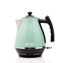 Haden Cotswold Green Kettle - 1.7L Lightweight with 3KW Fast Boil, Stainless Steel Electric Kettle, 360 Base, Boil-Dry Protection