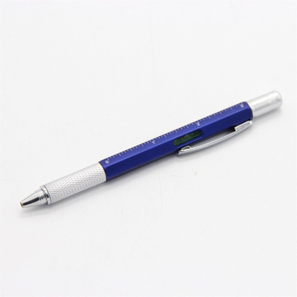 Universal 6 in 1 Multi Function Touch Screen Stylus Screw Driver Tool Pen (Blue)