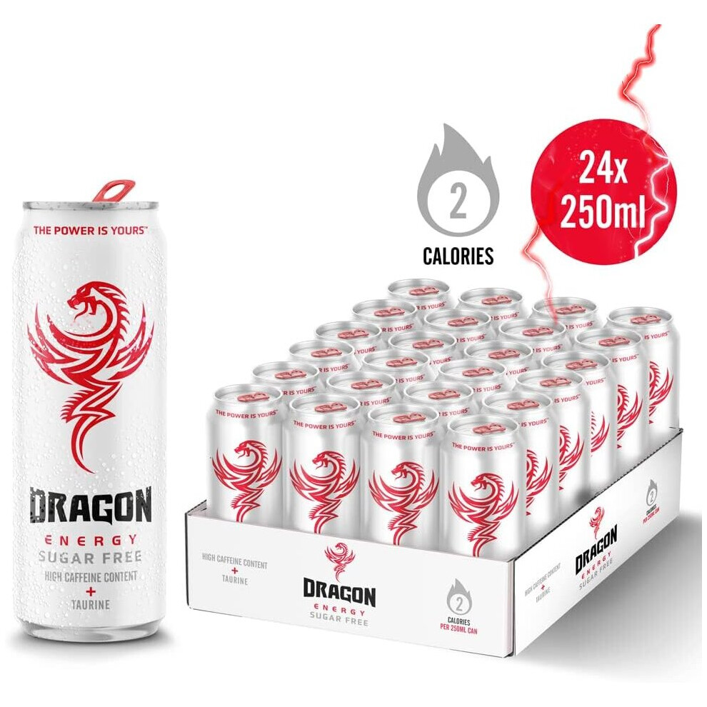 Dragon Energy  High Caffeine Content & Taurine 24 x 250ml Cans