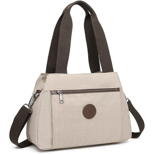 (Khaki) Kono Canvas Handbag Women Hobo Shoulder Bag Vintage Top Handle Crossbody Bag Casual Multifunction Tote Bag for Working Shopping