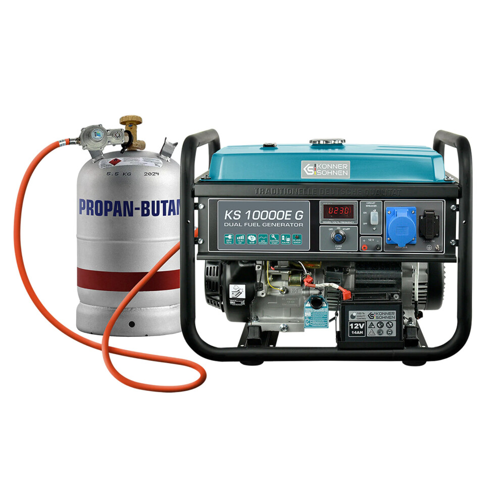 Generator Könner & Söhnen KS 10000E G LPG/petrol 7.5 kW / 8.0 kW