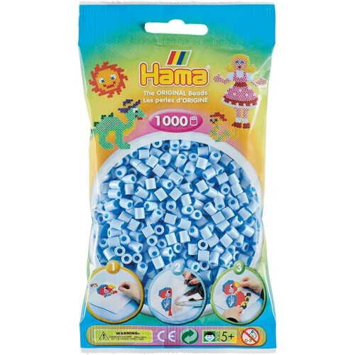 Hama Beads Hama Bügelperlen - Standard MIDI (Ø5 mm) Blau Glacier - Beutel mit 1000 Stück