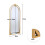 Living And Home Vintage Gold Frame Arch Floor Mirror 7