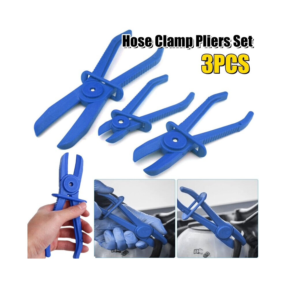 3Pcs Flexible Hose Clamp Set Clamping Pliers Radiator Brake Fuel Pipe 946717993474