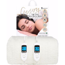 Heated Blanket Superking Size Electric Mattress Cover Washable Dual Control