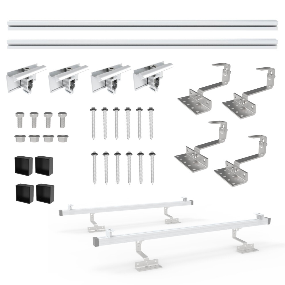 Nuasol Photovoltaic Solar Panel Mount 1 Mounting Set Tile Roof Fastening 4252023114677