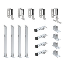 NuaSol Balcony Power Plant Bracket Railing Fastening 2 Solar Modules Photovoltaic