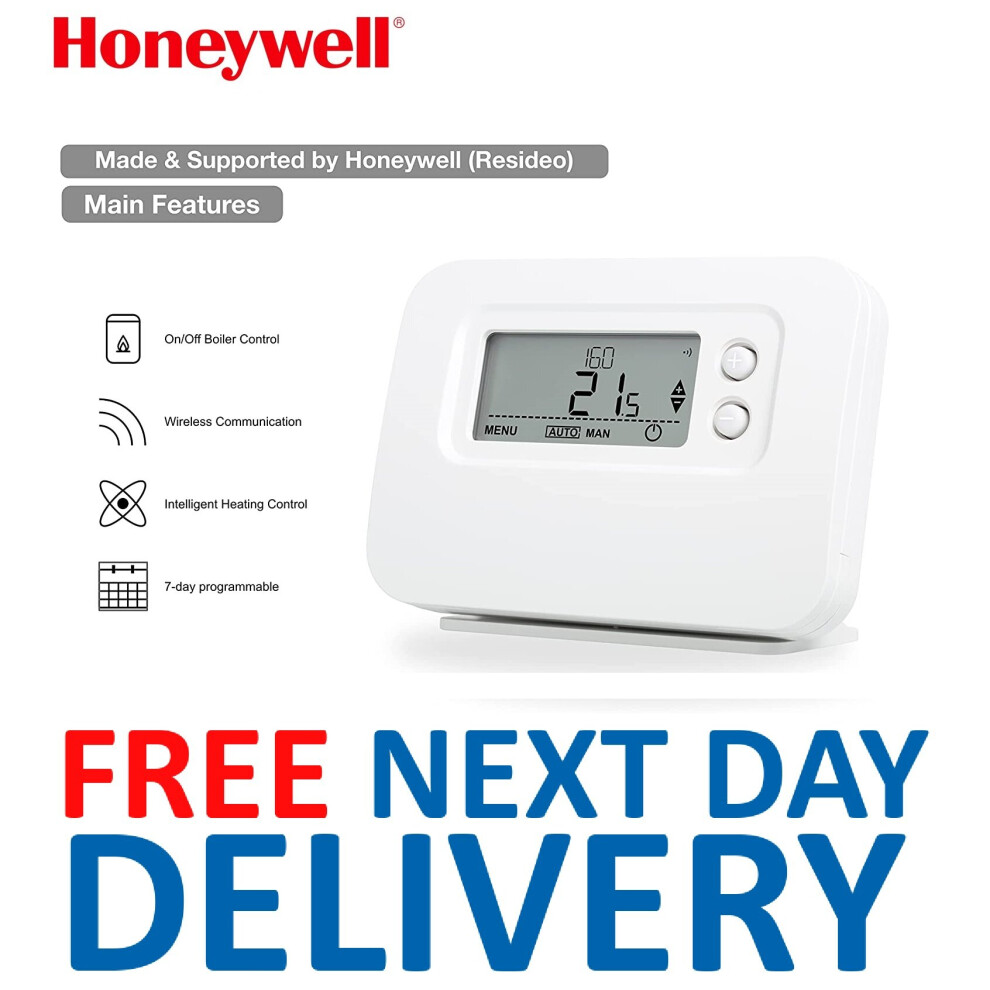 Honeywell/Pro CM927 CM921 CM727 CM721 (Mk2) Wireless Room Thermostat & Receiver