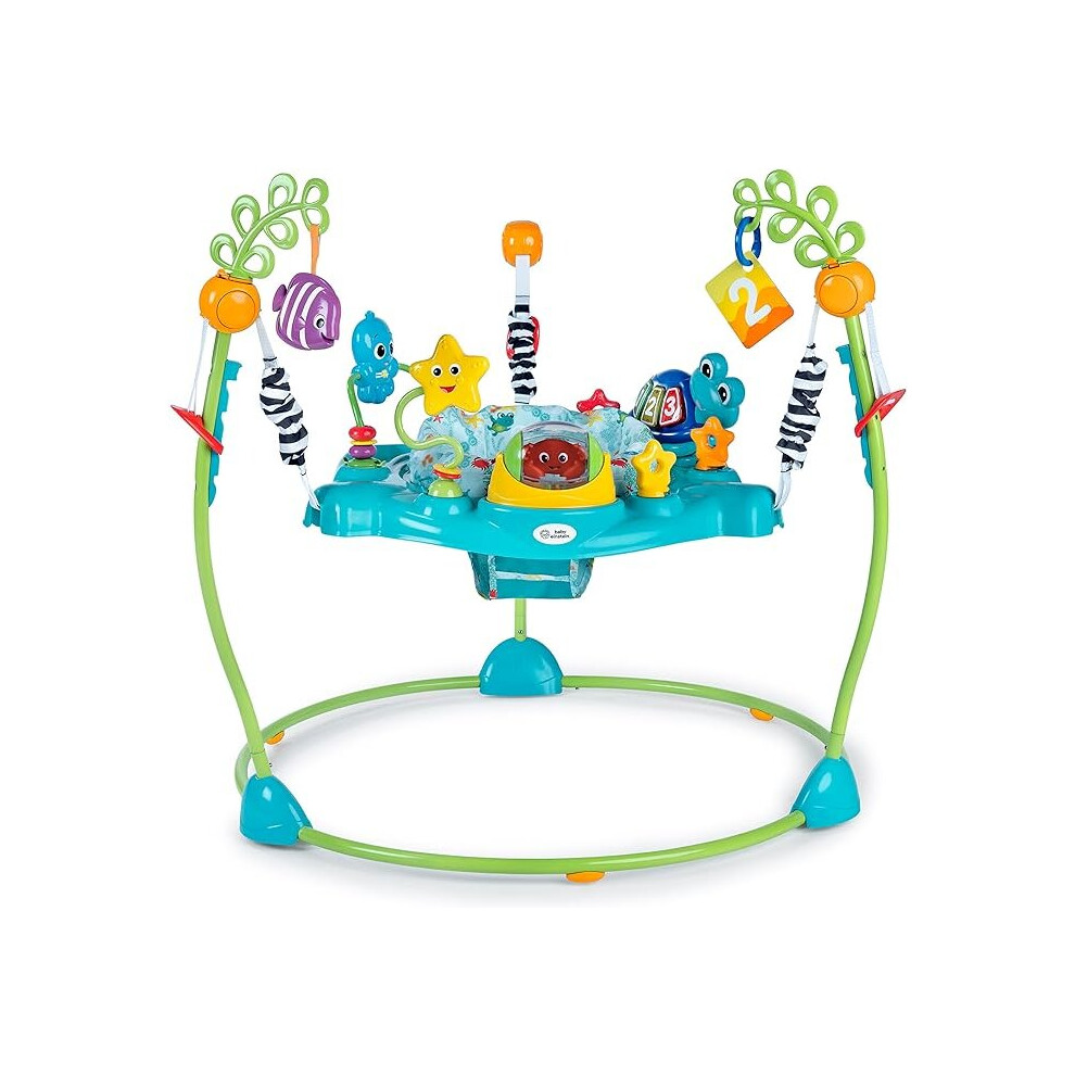 Baby Einstein, Ocean Explorers Curiosity Cove 2-in-1 Educational Activity Jumper and Floor Toy, Ages 6-12 Months