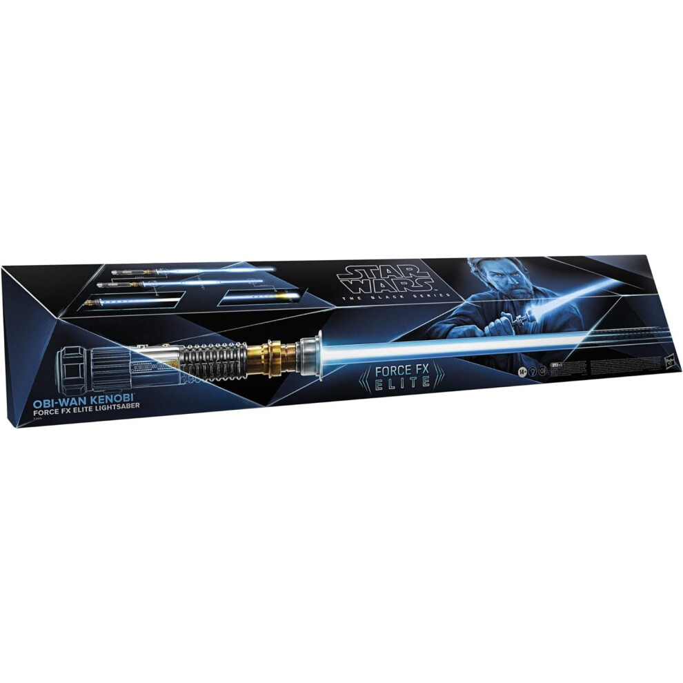 Star Wars The Black Series Obi-Wan Kenobi Force FX Elite Lightsaber Collectible with Advanced LED and Sound Effects