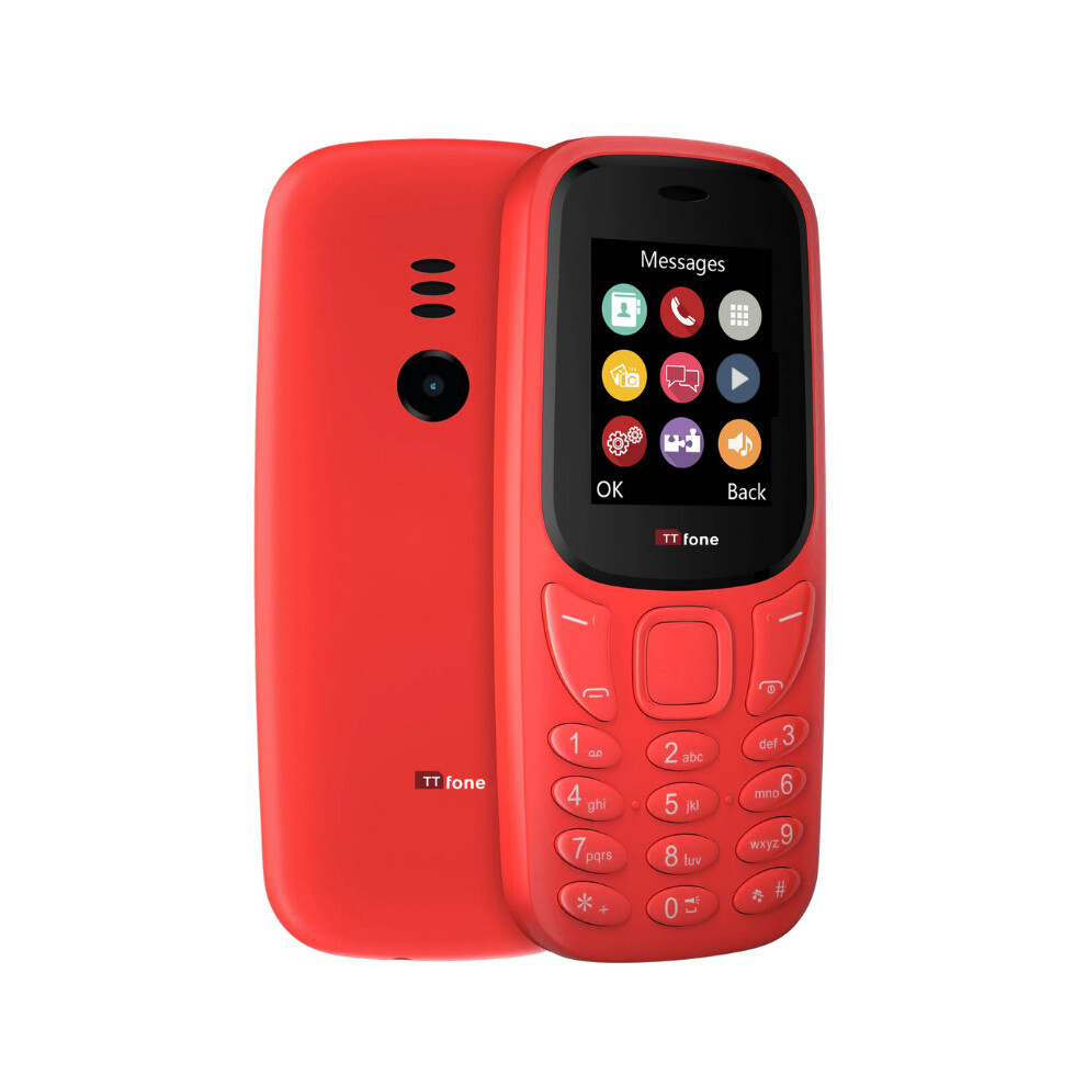 (Red, EE) TTfone TT170 Dual SIM|USB Cable-image-OPC-PCD8Y8J-NEW