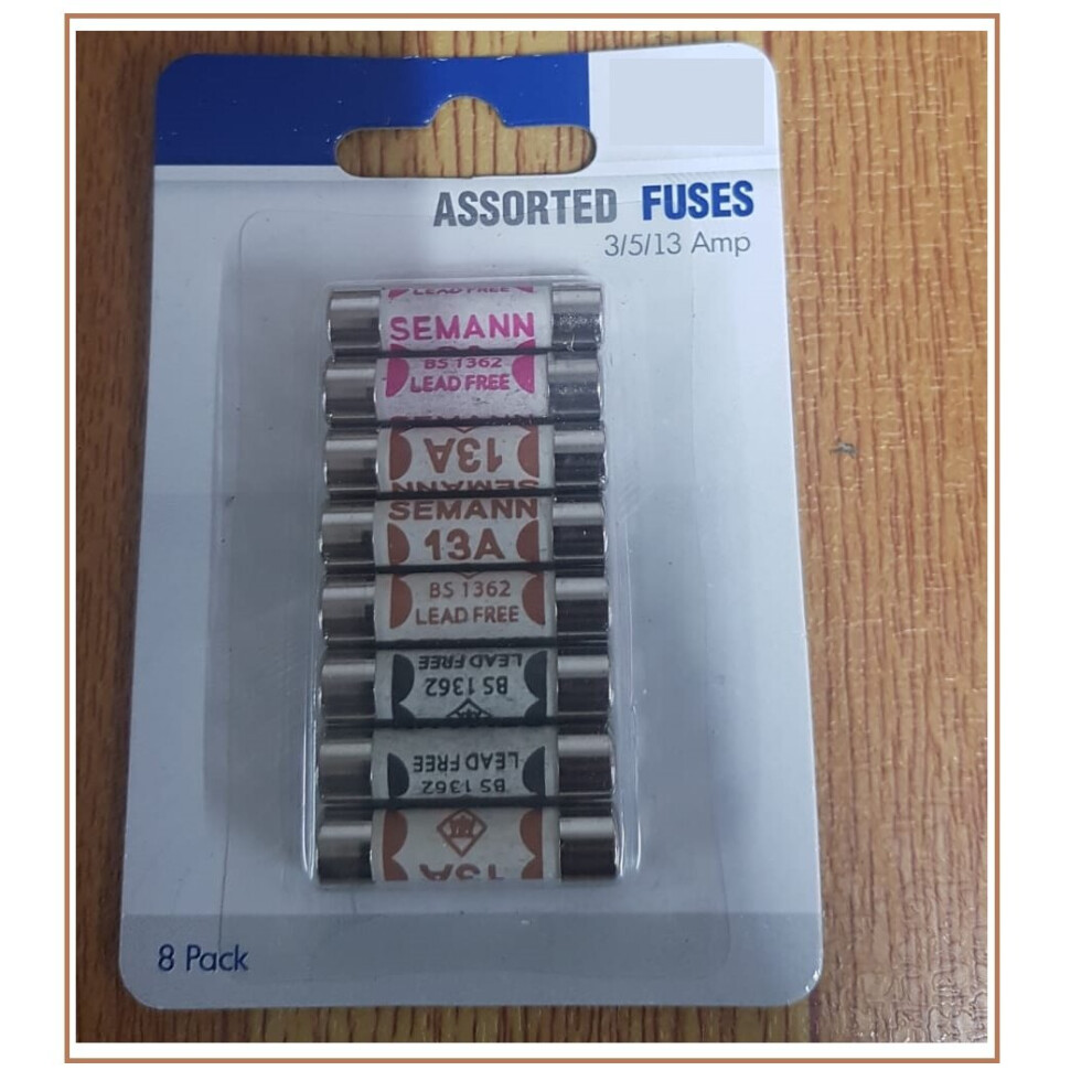 8 Assorted Fuses In Different Fuses Household Electrical Fuses